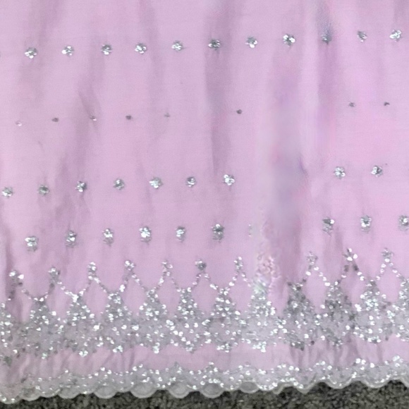 TOCCA Pink & Silver Embroidered Strapless Dress - Picture 6 of 8